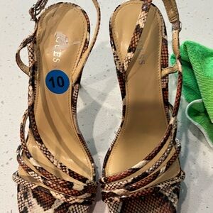Guess Women's Multi-Color Snakeskin Heels